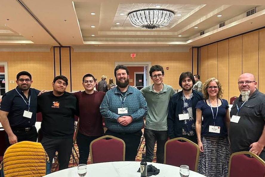 Conference attendees from SDSU standing together